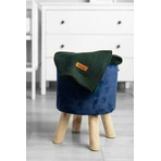 Blanket 100% Cotton Dark Green 100X80