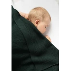 Blanket 100% Cotton Dark Green 100X80