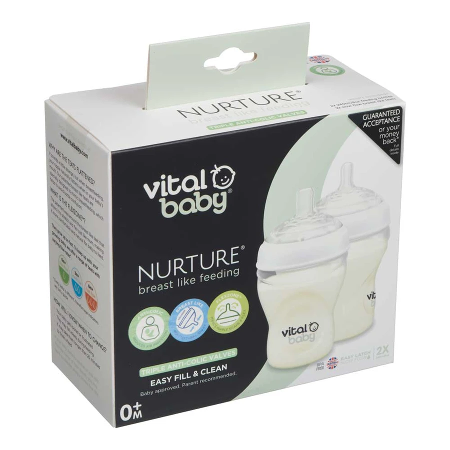 Feeding bottles Anti-Colic 240 ml. 0+ Vital Baby