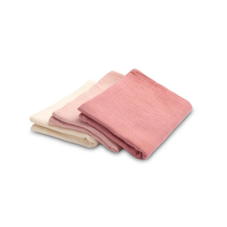 Muslin Nappies Uniform Pink 3 Count 60X80Cm