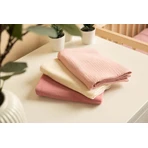 Muslin Nappies Uniform Pink 3 Count 60X80Cm