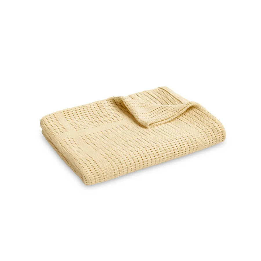 Blanket 100% Cotton Moli Beige Sensillo
