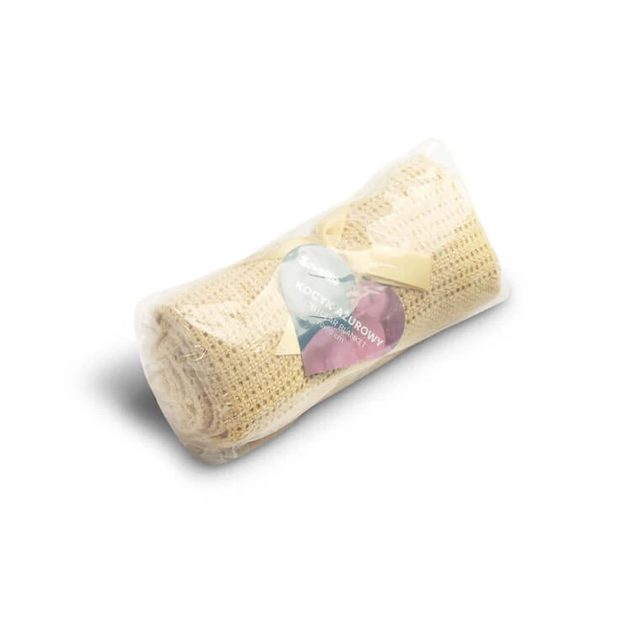 Blanket 100% Cotton Moli Beige Sensillo