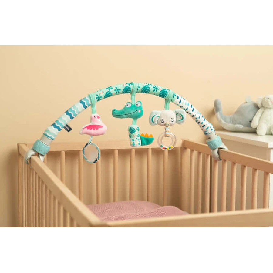Spielzeugbogen für Kinderwagen oder Bett Dschungel Sensillo