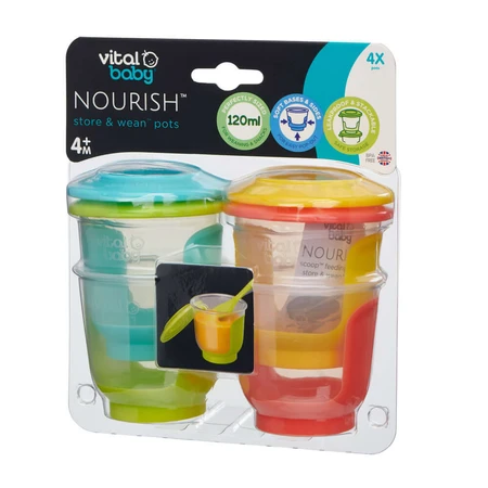 Recipientes para alimentos 120ml. Vital Bebé