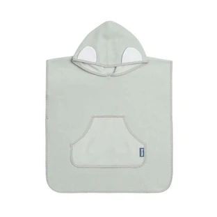 Poncho für Badezimmer Grau