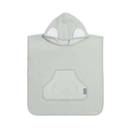 Poncho für Badezimmer Grau