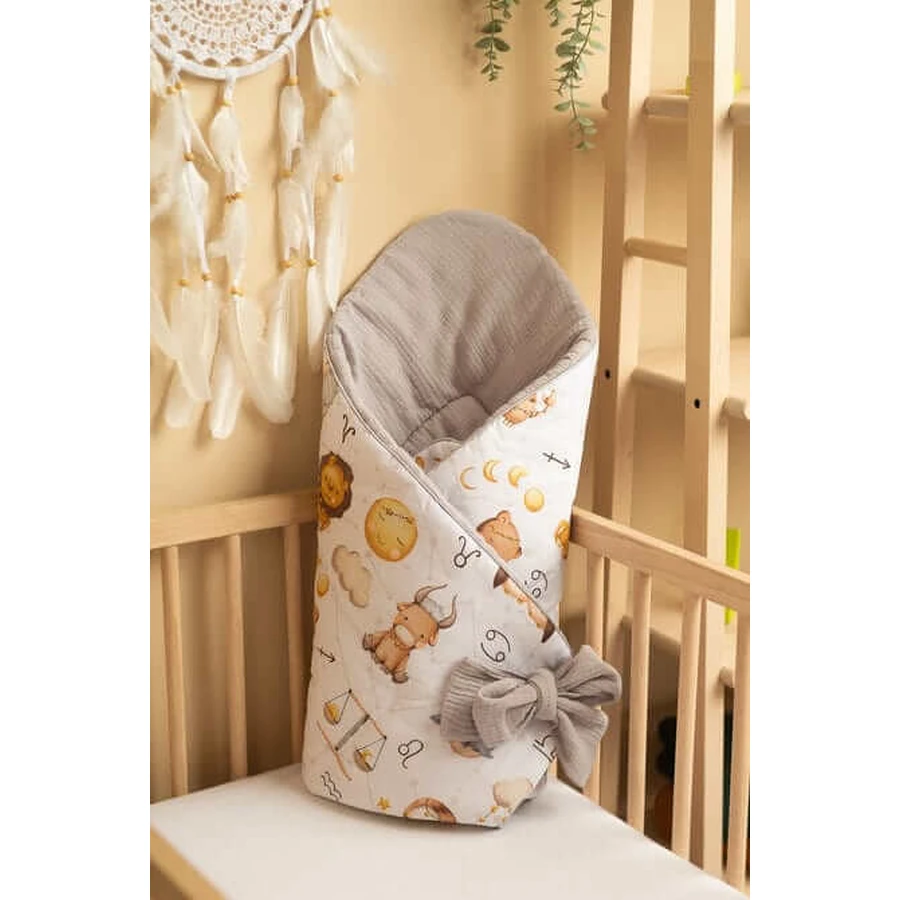 Diaper Grey Zodiac 75x75cm Sensillo