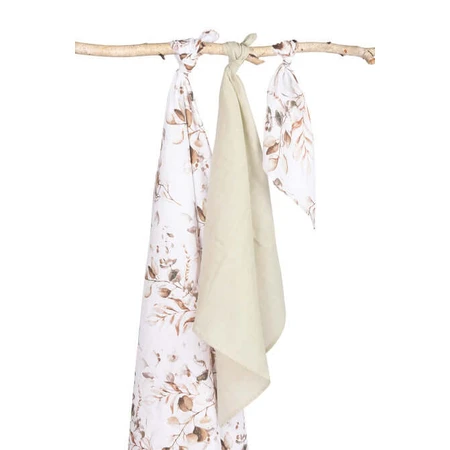 Muslin Diapers Set of Three Sizes Twigs Eg-0100 Sensillo