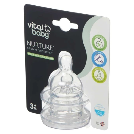 Silicone Pacifiers 3+ Months Vital Baby Feeding Support