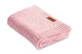 Couverture en bambou et coton rose 100X80