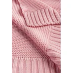 Manta de bambú y algodón rosa 100X80