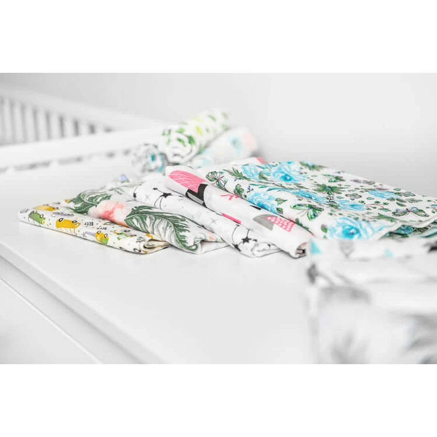 Mousseline luier 70X80 - Grijze sterren