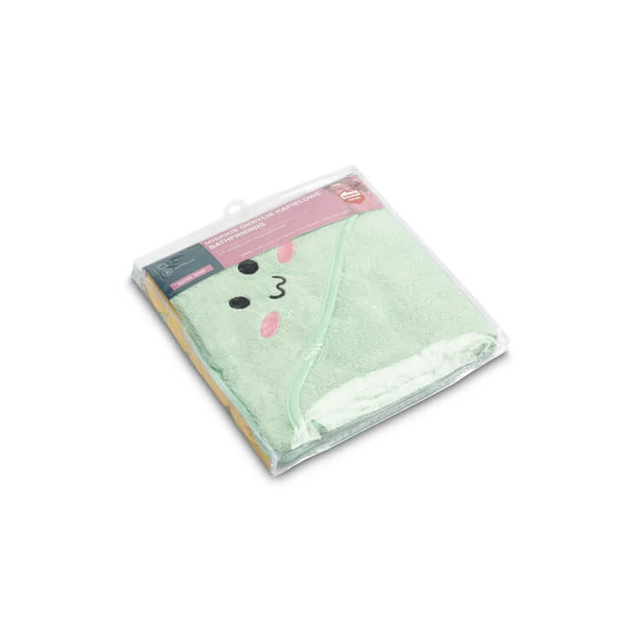 Baby Handtuch mit Kapuze 100X100 Sm Dinosaurier Mint Sensillo