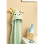 Baby Handtuch mit Kapuze 100X100 Sm Dinosaurier Mint Sensillo