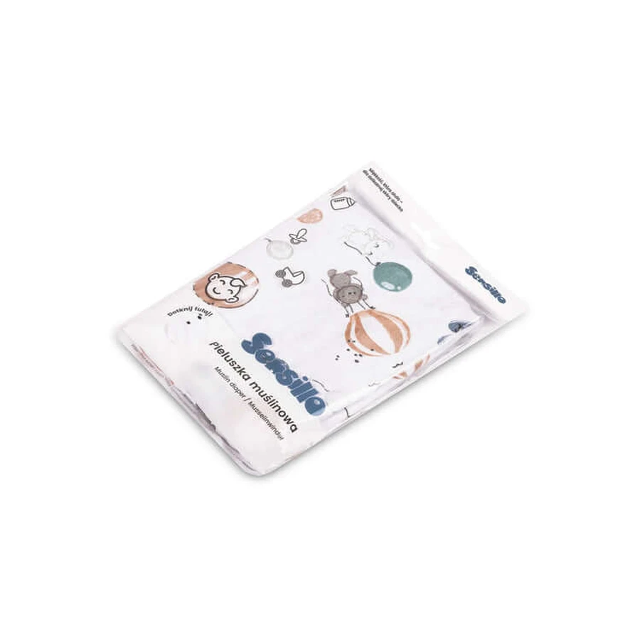 Musselin Swaddle Spaß in den Himmel 120X120 Eg-0158 Sensillo