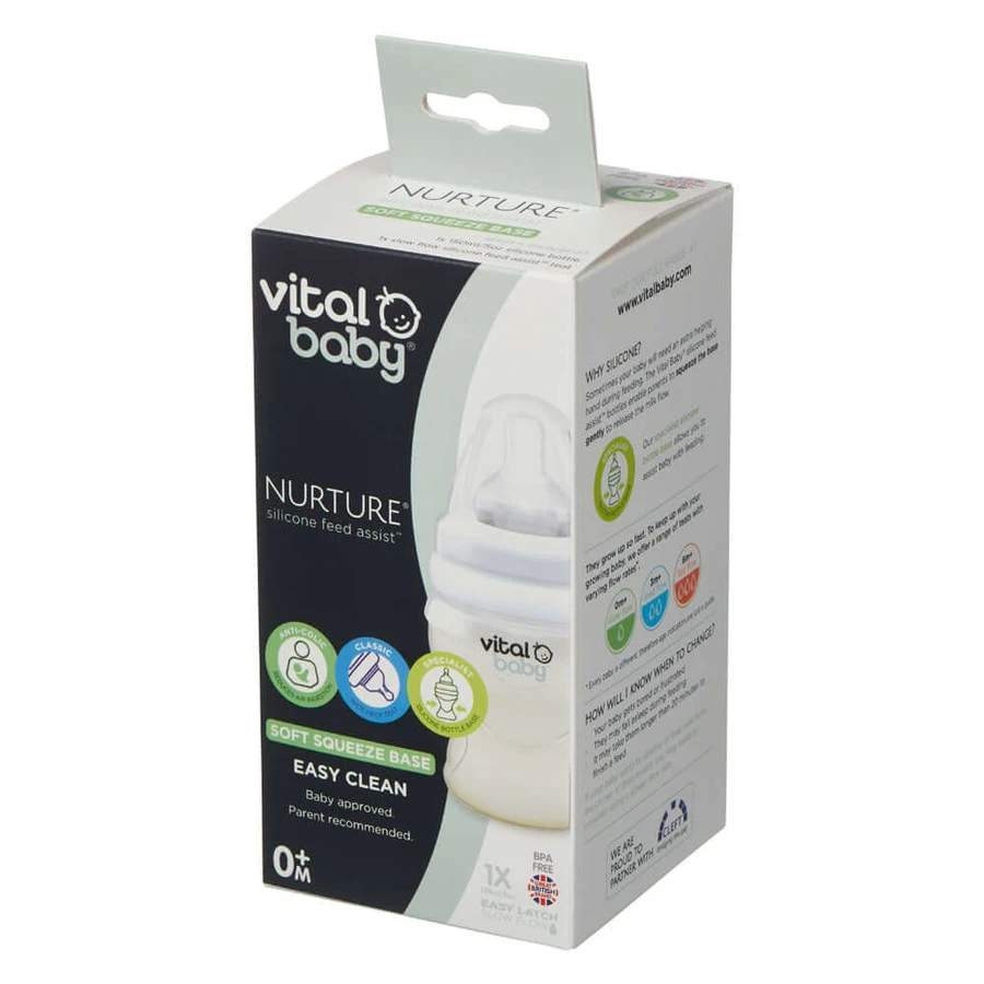 Siliconen Anti-Koliek Voederhulp 150 ml. 0+ Vitale baby