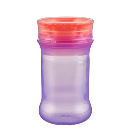 Non-Spilling Cup With Soft Silicone Rim For Sipping 360° Purple Vital Baby