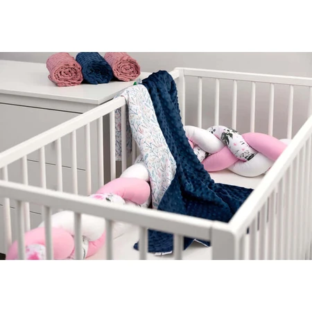 Blanket- Navy Blue Viburnum 100X80