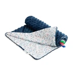 Blanket- Navy Blue Viburnum 100X80
