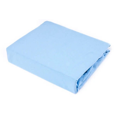 Baumwolle Blatt mit elastischen Jersey Blau 140X70 Sm Sensillo