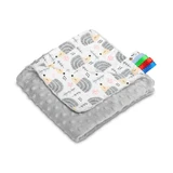 Decke Minky - Igel Grau 75X100
