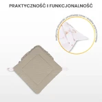 Windel für Entlastung Muslin Beige Löwenzahn 75X75 Sensillo