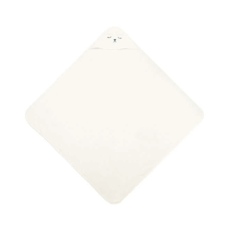 Serviette de bain avec capuchon 100X100 Sm Bear White Sensillo