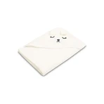 Serviette de bain avec capuchon 100X100 Sm Bear White Sensillo