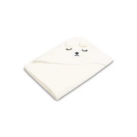 Serviette de bain avec capuchon 100X100 Sm Bear White Sensillo