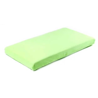 Sábana De Algodón Con Borrador Jersey Verde 120X60 Sensillo