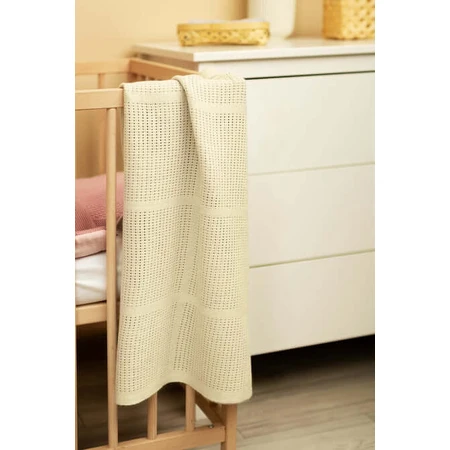 Blanket 100% Cotton Moli Ivory Sensillo