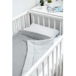 Juego de Cama o Cochecito Muselina Gris
