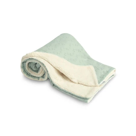 Manta Bordada 80X100 Peluche Menta Claro