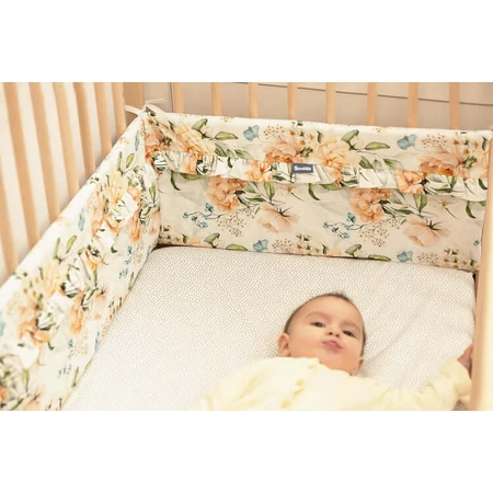 Bumper Peony Cot Surround