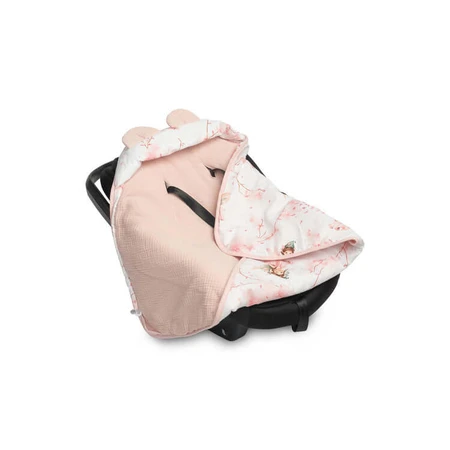 Muslin Diaper 90X90Cm Fairy Pink For Car Seat 0-13Kg