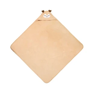 Toalla Bebé Con Capucha 100X100 Sm Ciervo Beige Sensillo