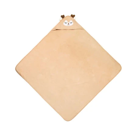 Toalla Bebé Con Capucha 100X100 Sm Ciervo Beige Sensillo