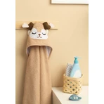 Toalla Bebé Con Capucha 100X100 Sm Ciervo Beige Sensillo