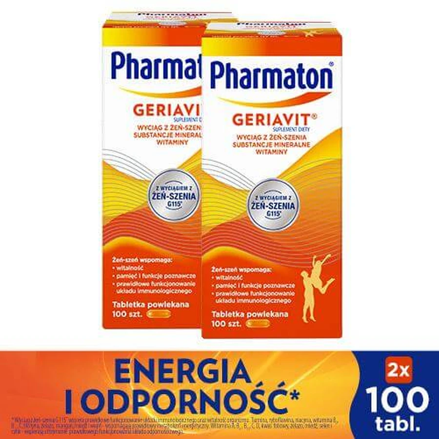 2x Pharmaton Geriavit, 100 capsule