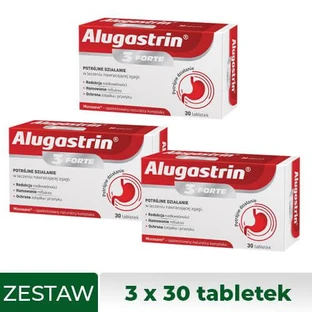 Zestaw Alugastrin 3 forte, 3x30tabl