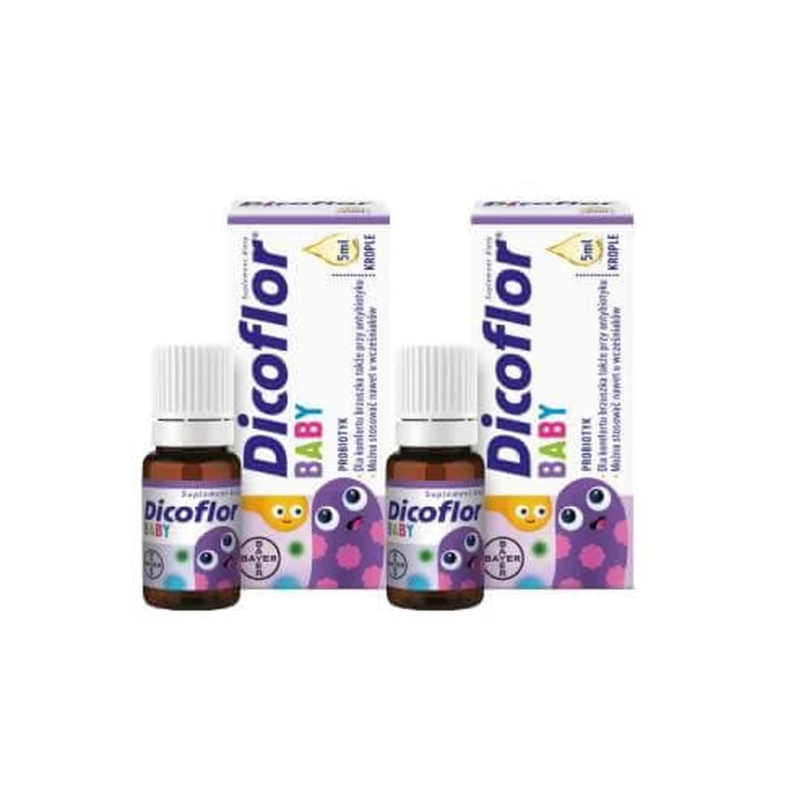 Zestaw Dicoflor Baby krople, 2x 5ml