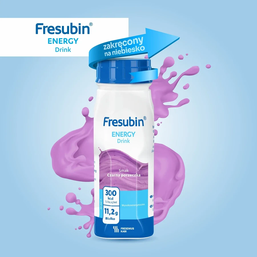 Zestaw Fresubin Fresubin Energy Drink smak czarna porzeczka, 24x200ml