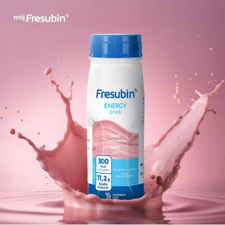 Zestaw Fresubin Energiedrank truskawka, 24x200ml