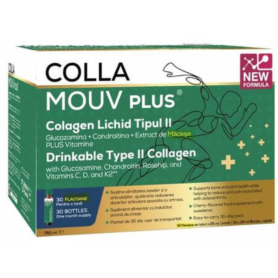 CollaMouv Plus Collagen, Glucosamine and Chondroitin Drinkshot 30x25ml, BHW Bayerische Heilmittel