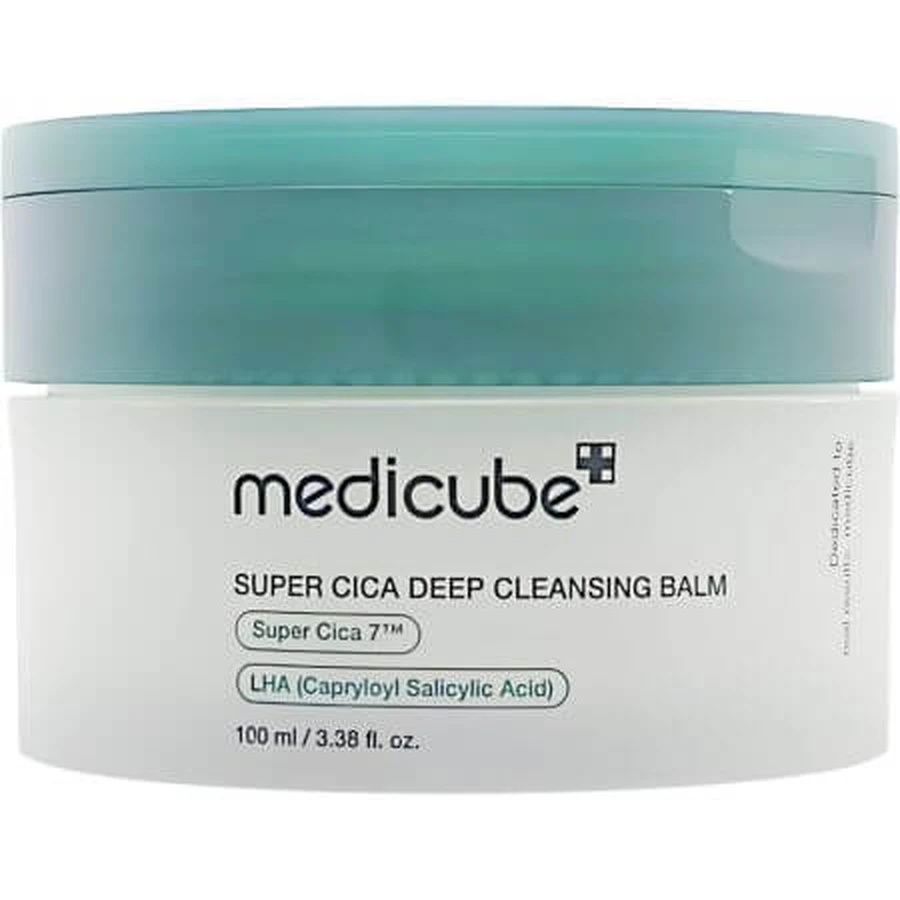 Baume nettoyant pour le visage avec Centella Asiatica Super Cica Baume nettoyant en profondeur, 100 ml, Medicube