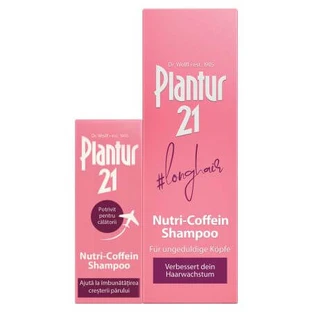 Energiegevende shampoo Nutri-Cafeïne 200 ml + Energiegevende shampoo Nutri-Cafeïne 50 ml, Plantur 21