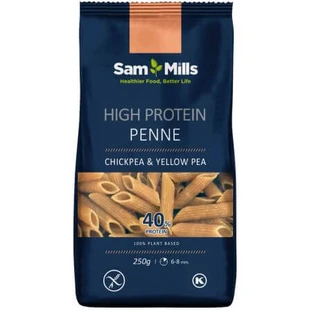 Pâtes au poulet et aux pois jaunes hyperprotéinées Hyperprotéinées, 250 g, Sam Mills