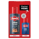 Caffeine Shampoo C1 250 ml + Energizing Hair Lotion Coffein Liquid 75 ml, Alpecin