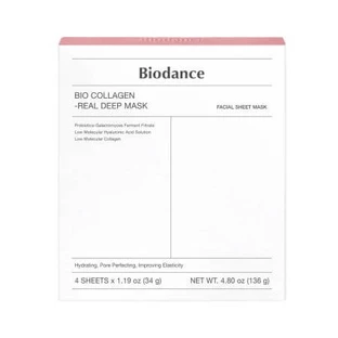 Bio-Collagen Real Deep Intense Moisturising and Firming Mask Set, 4 pièces, Biodance